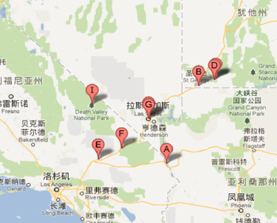A到I的广大地区均属莫哈韦沙漠.png